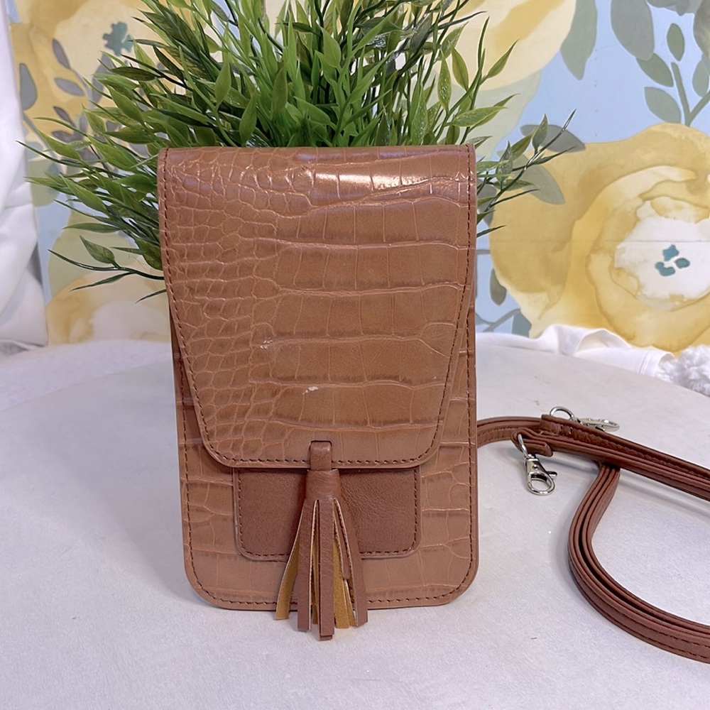 🔥 SALE Brown Cellphone Crossbody | Mini
